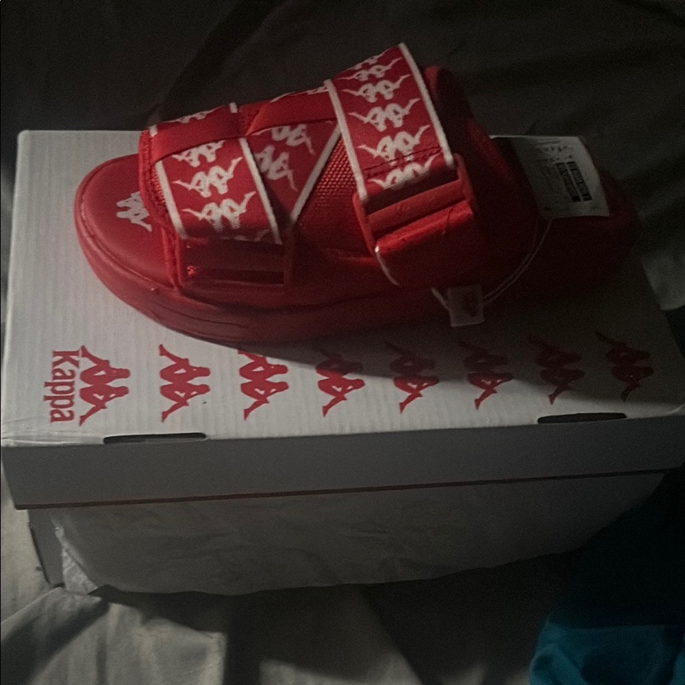 Kappa Red Sandals Sporty Slide Flip Flops